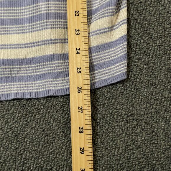 Brooks Brothers Tunic Sweater Womens Size Small S Blue Silk Blend Button Front - Picture 6 of 9